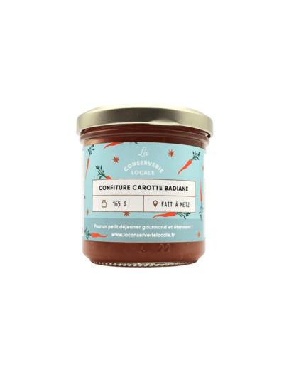 Confiture Carotte Badiane 165g - Bon Plan DDM