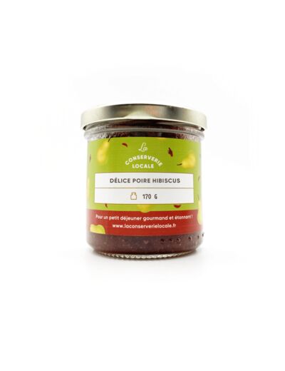 Confiture poire hibiscus - La conserverie locale