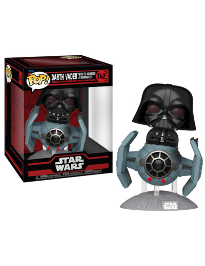 STAR WARS DARKSIDE - POP Ride DLX N° 742 -Tie Advanced avec Dark Vador