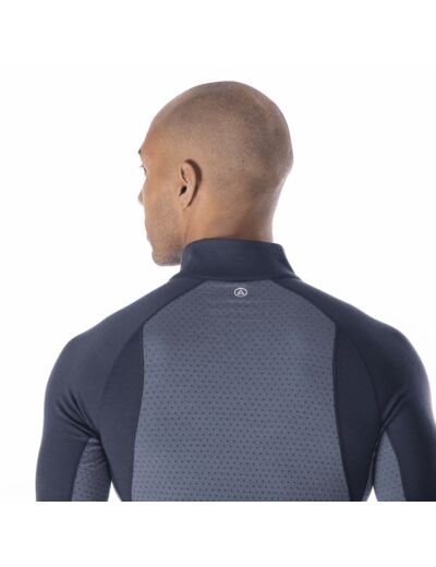 Sous-Pull Mérinos Homme Darkhorse 185 Zoned 1/4 Zip Dusk Blue/Storm Blue ARTILECT