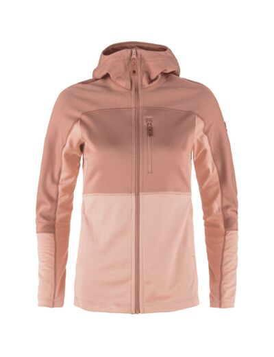 Veste Femme Abisko Trail Fleece 302-300/Chalk Rose-Dusty Rose FJÄLLRÄVEN