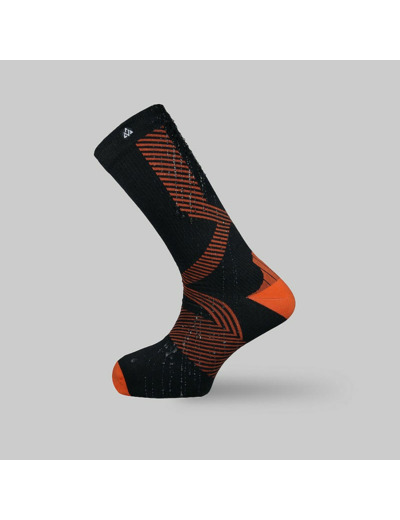 Chaussettes Waterproof Mountania Noir Orange VERJARI