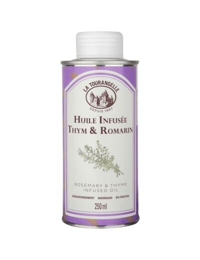 Huile infusée au thym et romarin - 250 ml - La tourangelle