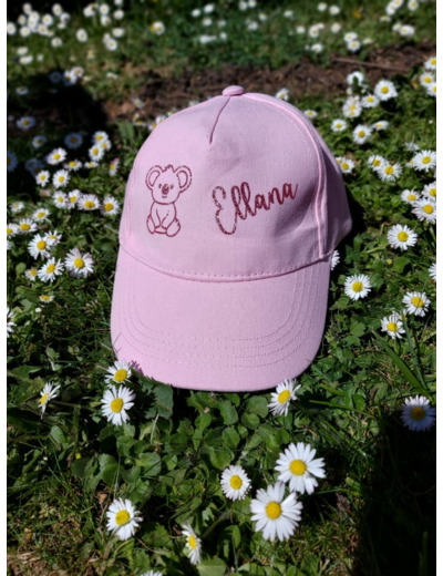 Casquette Enfant Rose Personnalisable