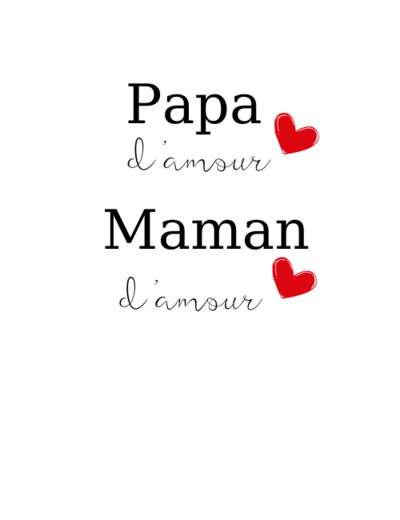 Tee shirt Famille "D'amour"