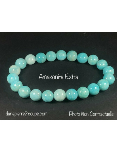 Bracelet Amazonite Extra  8mm