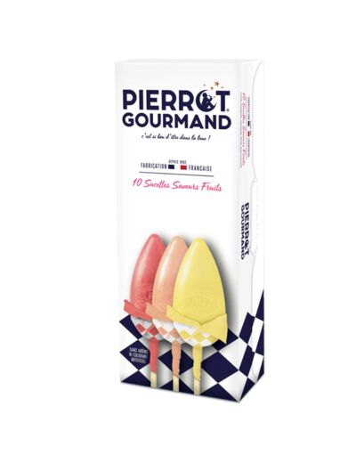 Etui 10 sucettes - Fruits - Pierrot gourmand