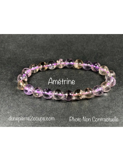 Bracelet Amétrine  8mm