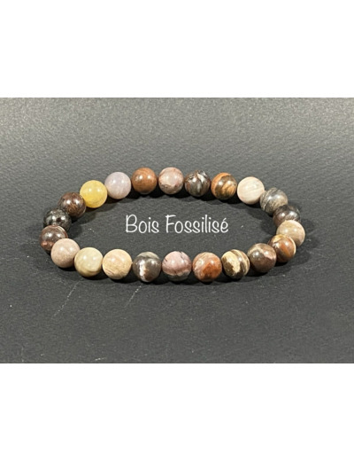 Bracelet Bois Fossilisé 8mm