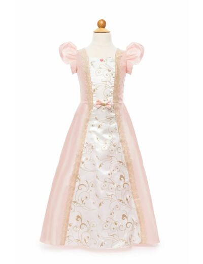 Robe Parisienne Rose Et Blanche 7-8 ans