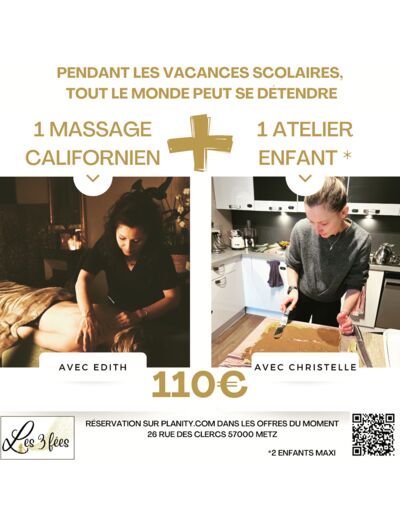 Massage & Atelier de cuisine - Bon cadeau