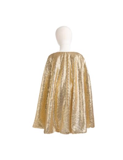 Cape Sequins Dores 5/6Ans