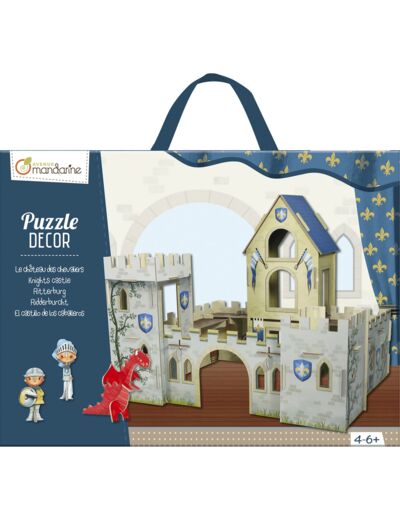 Château de chevaliers - puzzle décor - Avenue Mandarine