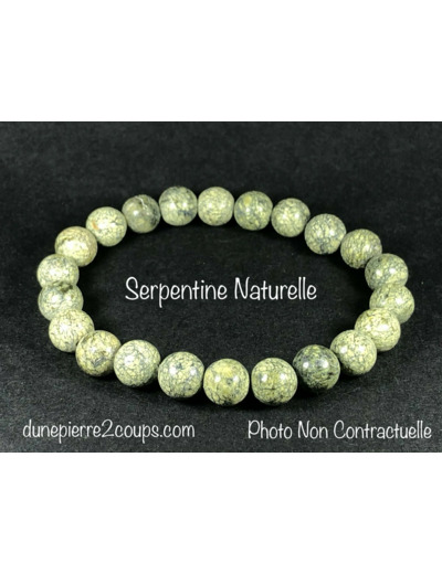 Bracelet Serpentine Naturelle 8mm