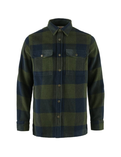 Chemise Homme Canada Shirt 662-555/Deep Forest-Dark Navy FJÄLLRÄVEN