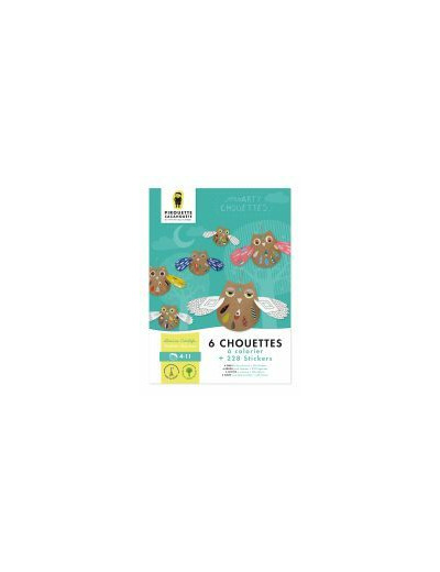 Kit créatif - chouettes - pirouette cacahouète