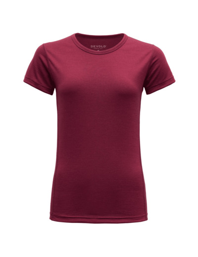 T-Shirt Mérinos Breeze Woman 150 Beetroot DEVOLD