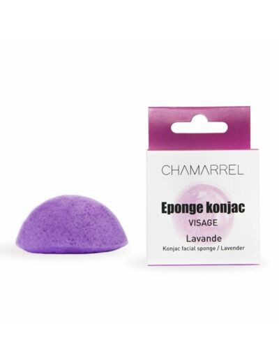 Eponge konjac - lavande - visage - Chamarrel