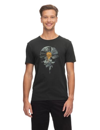 T-Shirt Végan Homme Pharello Remake Dark Green RAGWEAR