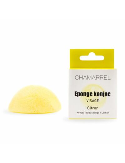 Eponge konjac - citron - visage - Chamarrel