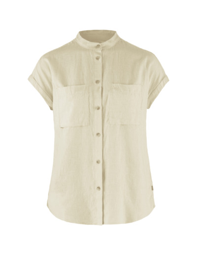 Chemise Femme Manche Courte Övik HEMP 113/Chalk FJÄLLRÄVEN