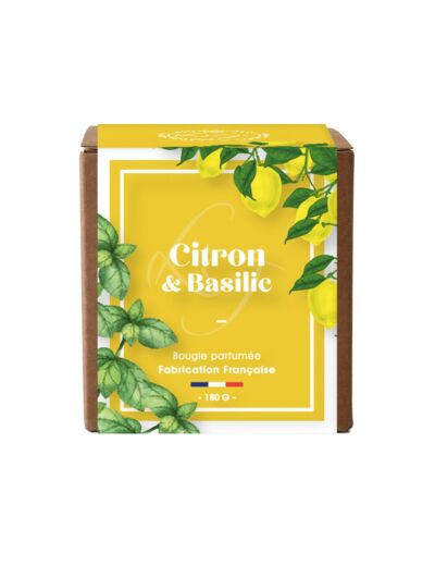 Bougie Végétale 180 g Duo Citron & Basilic