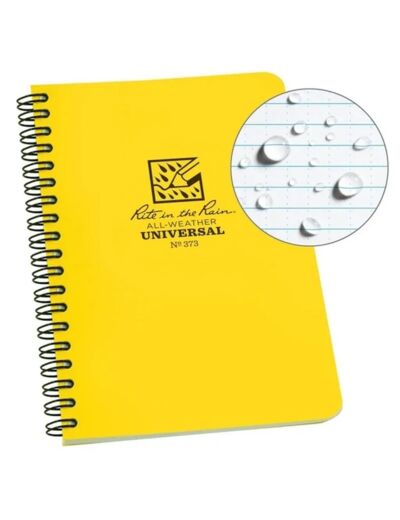 Carnet Jaune Tout Temps Waterproof 13cm Spirale Horizontale RITE IN THE RAIN