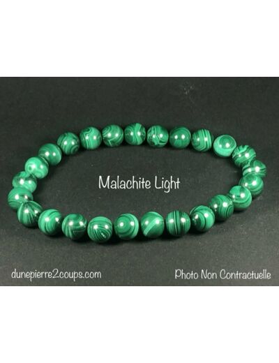 Bracelet Malachite Claire 8mm