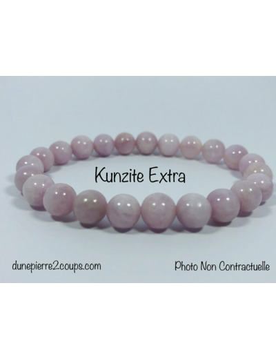 Bracelet Kunzite  8mm