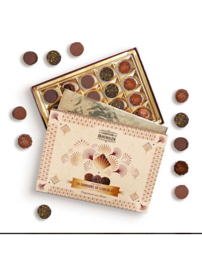 Coffret 20 bonbons de chocolat de Noël